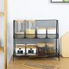 GUERNSEY Stackable Fruit Vegetable Storage Cart Grid Kitchen Storage Rack Storage Rack Cosmetic Basket Metal Spice Rack Bathroom Rack Desktop Storage Rack Fruit Basket for Kitchen view 3