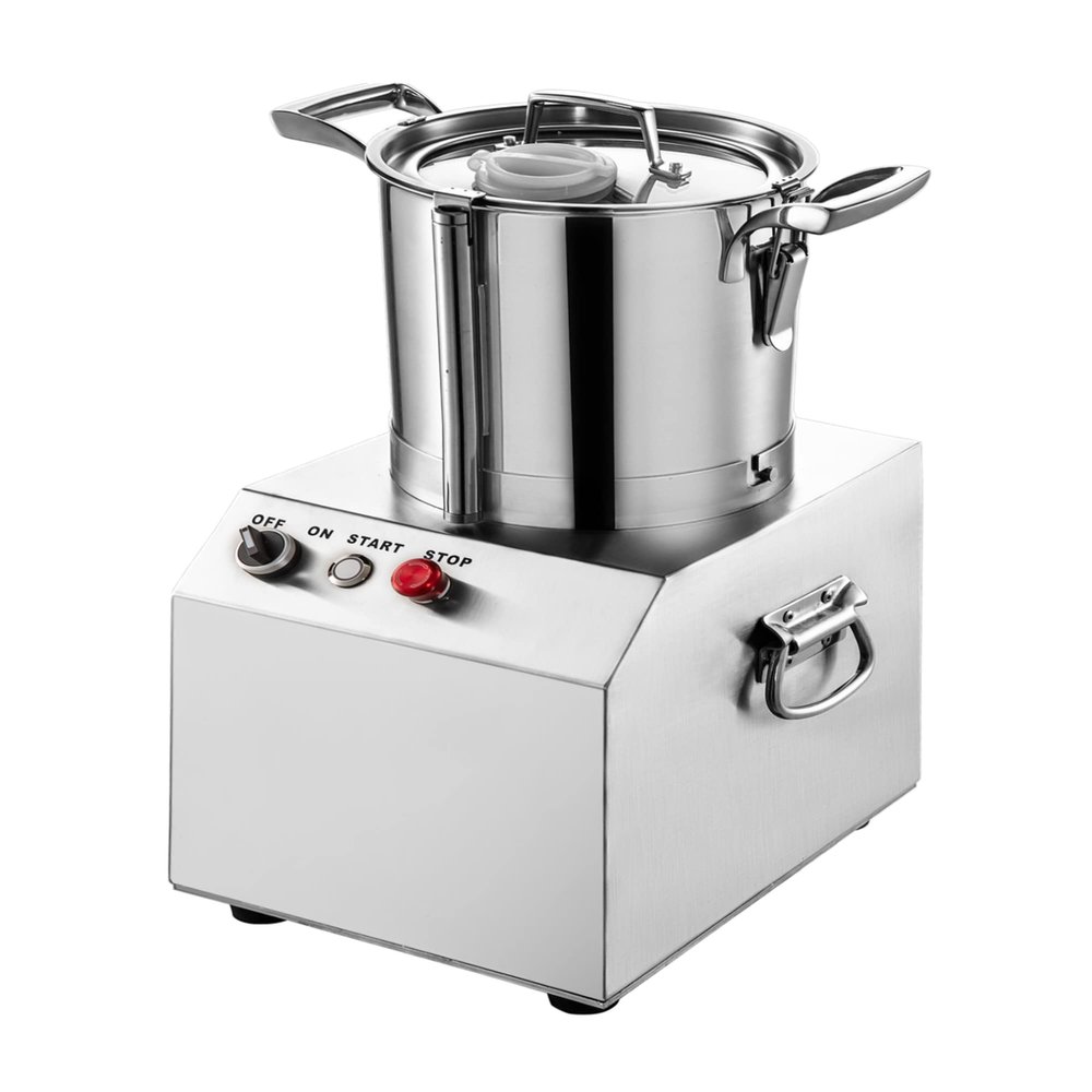 4/6/10/15L Electric Automatic Chopper, Commercial Food Processors, Stainless Steel Electric Meat Vegetable Cutter Grinder, CE/FCC