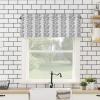 Anzona Curtain Valance 42" x 12", Gray Botanical Window Valances Rod Pocket Curtains Drapes, Pastoral Spring Summer Leaf Aesthetics Short Topper Curtain for Kitchen Cafe Living Room, 1 Panel view 4