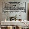 Cadeali The Last Supper Metal Wall Art, Christian Metal Decor, Jesus Line Art, Minimalist Wall Art, Christian Home Decor, Gift for Christian, Housewarming Gifts (Black, 53.1"x25.5"/135x65cm) view 2
