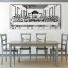 Cadeali The Last Supper Metal Wall Art, Christian Metal Decor, Jesus Line Art, Minimalist Wall Art, Christian Home Decor, Gift for Christian, Housewarming Gifts (Black, 53.1"x25.5"/135x65cm) view 3