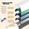 Adjustable Wardrobe Rod, Telescopic Clothes Hanging Pole with Removable Rod End, Space Saving Extendable Curtain Rod for Bathroom Balcony Bedroom Laundry Room ( Color : White , Size : 1.1-2M/3.6-6.5FT view 3