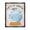 Stupell Industries Let It Snow Globe Framed Floater Canvas Wall Art by Hannah Byatt view 1