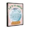 Stupell Industries Let It Snow Globe Framed Floater Canvas Wall Art by Hannah Byatt view 2