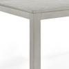Benjara BM304804 59 in. Pane Rectangular Wood Smooth Dining Table with Tall Block Legs Gray view 3