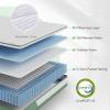 Novilla Hybrid Full Mattress, 10-Inch 5-Zone Gel Memory Foam Mattress for Motion Isolation & Support - Mid-Firm, In a Box view 2