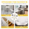 Cabilock Floral Bathtub Stickers Slip Shower Stickers Elegant Fun Bathroom Decals view 3