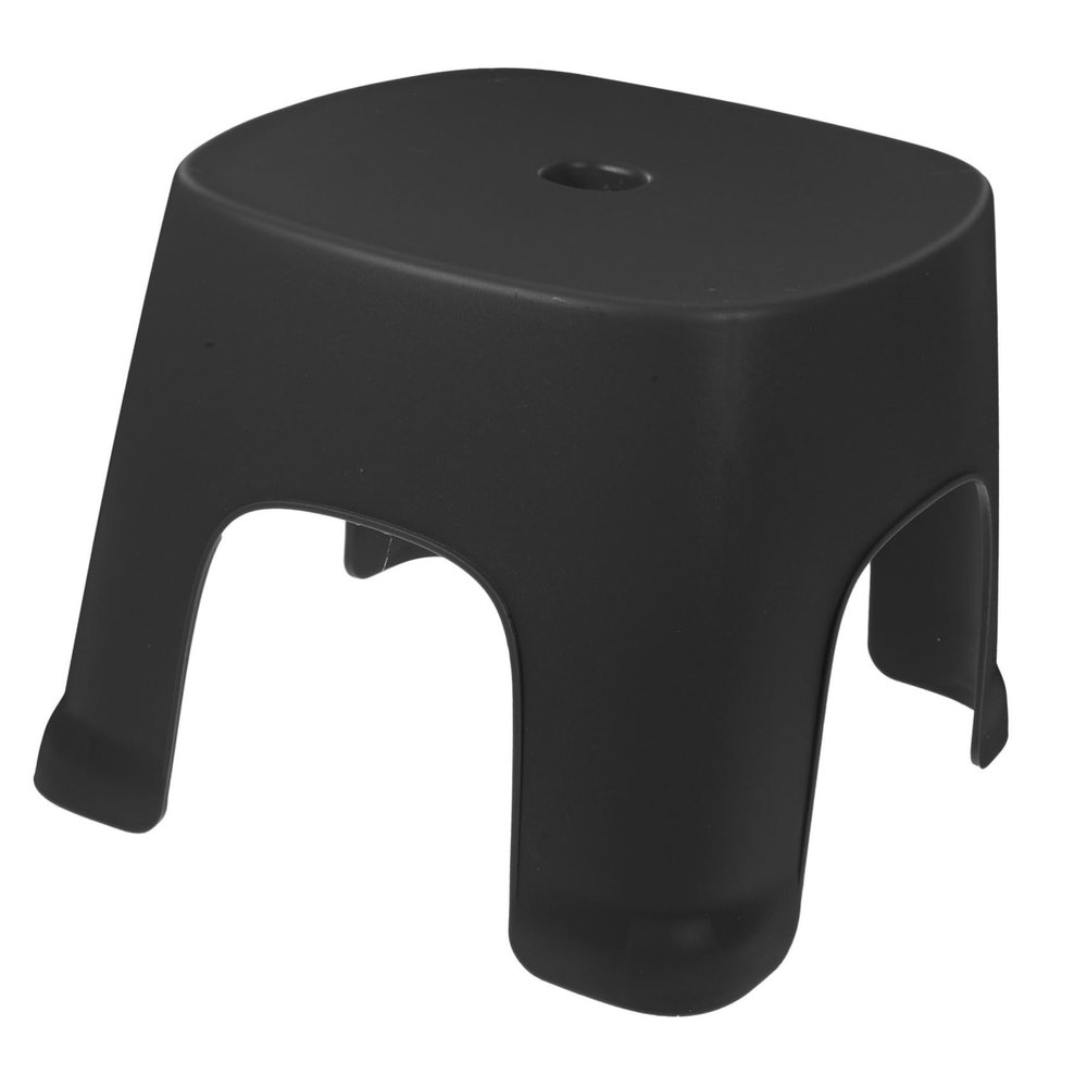 Yardenfun 1pc Foot Stool for Bathroom Compact Step Stool for Toilet Non- Design for Easy Use for Toddlers and Adults for Shoe Changing and Potty Training Black
