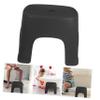Yardenfun 1pc Foot Stool for Bathroom Compact Step Stool for Toilet Non- Design for Easy Use for Toddlers and Adults for Shoe Changing and Potty Training Black view 2
