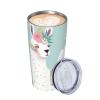 LZQPOEAS 20 oz Stainless Steel Tumbler with Straw and Lid Vacuum Tumbler cup Cute Hand Drawn Llama Insulated Tumblers Double Wall Insulated Cup for Coffee Slim Travel Coffee Mug for Home Office view 4