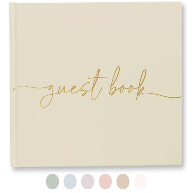 Lamare Wedding Guest Book  Polaroid Guest Book for Wedding Reception, Baby Shower, Birthday, Bridal Shower and Special Event Guestbook  A Stylish Sign in Book for Party - Blank Page