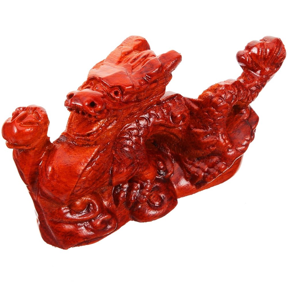 Housoutil Chinese Dragon Statue Zodiac Dragon Craft Sculpture Unique Table Shelf Decor Decor Luck Success