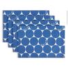 Kate Spade New York Joy Dot Placemats 4-Pack Set, Reversible, 100% Cotton, Machine Washable, Navy Blue/Cream, 13"x19" view 1