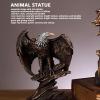 PenRux Bronze Retro Resin Eagle Statue, Patriotic Bald Eagle Figurine for Home Decor view 3
