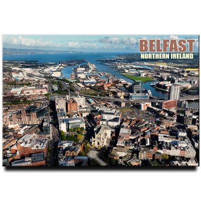 Belfast City Fridge Magnet Northern Ireland Refrigerator Door Photo Magnet Travel Souvenir