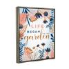Stupell Industries Pink & Blue Gardening Framed Floater Canvas Wall Art by Fineapple Pair view 2