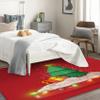 Christmas Tree Rug 2x3 ft, Xmas Area Rug, Red Rugs for Entryway Living Room Bedroom, Holiday Carpet, Kids Room Decor for Boys Girls, Washable Non Slip Soft Low Pile Indoor Door Mat view 2