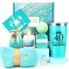 40th Birthday Gifts for Women, Gifts for 40th Birthday Woman, 40-Year-Old Gift Ideas, Unique Gift Basket for 40 Year Old Mom Sister Friend Wife Coworker, Fabulous 40 Celebration Present view 1
