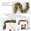 Christmas European PVC Wreath, Pine Needles Mixed with Pine Cones and Red Fruits 2.7 M Hanging Cane, Front Door Mantelpiece Decoration, Dress-Up Piece to Create a Festive Atmosphere view 4