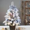 Christmas Wreath, Korean Mini Christmas Tree, Desktop Small Home Ins Decoration Wreath, Holiday Gas Crazy Create Dress Up Things view 2