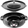 Electric Grill Indoor 2200W Electric Smokeless Grill And Hot Pot, 220V Detachable Easy To Clean BBQ & Shabu Shabu with Independent Temperature Control for 2-8 People Family Gathering Friend Meeting Pa view 1