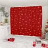 Christmas Snowflake Shower Curtain, Xmas Red Gold Winter Holiday Waterproof Washable Boho Funny Cute Shower Curtains Set for Bathroom Farmhouse Bathtubs Curtains Decor Set 72"Wx72"L with Hooks view 2