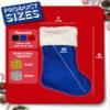 Printualist Custom Christmas Monogram Stockings - 20 Inches - Personalized Initial Xmas Stockings with Your Name - Velvet Stockings with White Plush - 4 Pack view 3