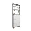 GRFIT Shoe Cabinets Shoe Cabinet Ultra-Thin Tipping Bucket Light Luxury Simple Modern Clothes and hat one Cabinet Entry Hall Cabinet for Entryway (Size : 80 * 24 * 210cm) view 1