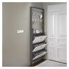 GRFIT Shoe Cabinets Shoe Cabinet Ultra-Thin Tipping Bucket Light Luxury Simple Modern Clothes and hat one Cabinet Entry Hall Cabinet for Entryway (Size : 80 * 24 * 210cm) view 2