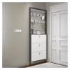 GRFIT Shoe Cabinets Shoe Cabinet Ultra-Thin Tipping Bucket Light Luxury Simple Modern Clothes and hat one Cabinet Entry Hall Cabinet for Entryway (Size : 80 * 24 * 210cm) view 4