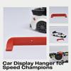 Collectible Car Display Wall Mount Compatible with Lego Speed Champions | Wall Display Mounts Compatible with Lego Racecar Models | Made in USA (Red, 10 Pack) view 3