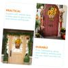IMIKEYA Sunflower Basket Sunflower Wreath Farmhouse Decor Lavender Plant Home Accents Decor Wildflower Door Hanger Fake Door Wreath Manual Hanging Spring Decorative Hanging view 2