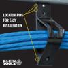 Klein Tools 450-510 2-Inch J-Hooks, Cable Management System with Lockable Latch for Extension Cords, Conduit, Fiber, Ethernet Cables, 6-Piece view 3