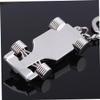 VICASKY 6pcs Chic Racing Car Shape Keychain Unique Key Holder Decoration for Men and Women Durable Silver Key Ring for Bags Backpacks and view 2