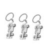 VICASKY 6pcs Chic Racing Car Shape Keychain Unique Key Holder Decoration for Men and Women Durable Silver Key Ring for Bags Backpacks and view 3