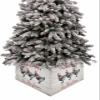Christmas Tree Collar 4PCS-17"x10", Christmas Tree Ring Christmas Farmhouse Chickens Christmas Tree Stands Skirts Base Covers for Xmas Holiday Home Decor view 1