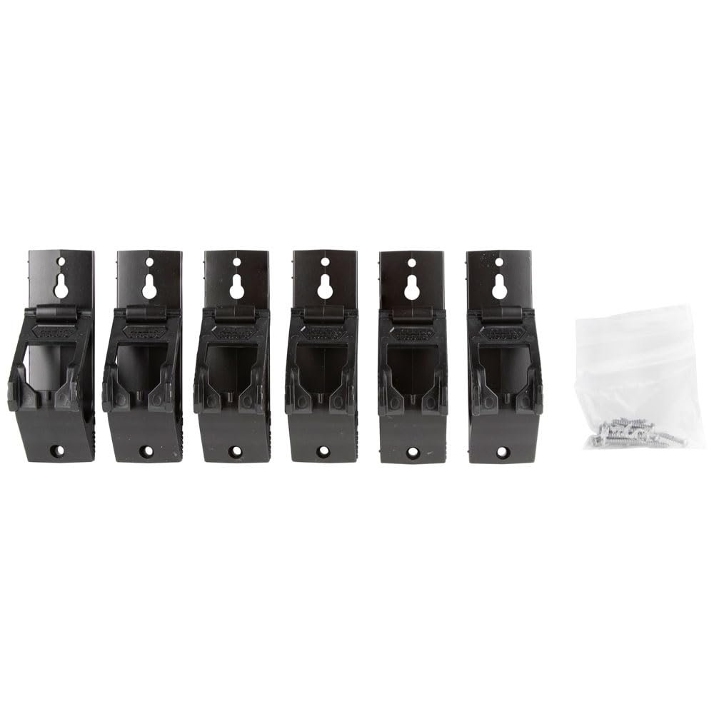 Klein Tools 450-500 1-Inch J-Hooks, Cable Management System with Lockable Latch for Extension Cords, Conduit, Fiber, Ethernet Cables, 6-Piece