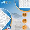 20x20x2 Air Filter MERV 13 Rating, 12 Pack of Furnace Filters Comparable to MPR 1500-2200 & FPR 9 - Made in USA by AIRX FILTERS WICKED CLEAN AIR. view 3