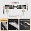 YJLTKL Heavy Duty Ceiling Curtain Track, Room Divider, Conjoined Double Track with Track Curtain System Bed Curtains, Shower Room Divider, Bay Windows, RV (Color : White, Size : 6m(19.7FT)) view 4