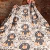 Cute Custom Cavalier Throw Blanket with Name. Personalized Cavalier King Charles Spaniel Dog Puppy Gifts for New Owners Girls Kids Dogs Women Birthday. Blenheim, Tricolour, Black Tan, Ruby Cavaliers. view 3