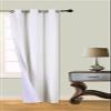 1 Piece Window Curtain K86 Heavy Thick Thermal Bronze Top Grommet 100% Room Darkening 84" Long (Ivory) view 1