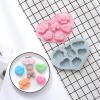 6 Valentine's Day themed love bear silicone mold drip baking tool chocolate cake mold view 1