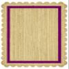 CASAVANI Collection Scalloped Rectangular Rug - 9x12 Purple & Beige Scallop Edge Braided Jute Rug Geometric Kilim Rug Indoor Outdoor Use Carpet Flatweave Rugs for Bedroom Dining Room Living Room view 1