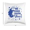 AMAZIGREEK Zeta Phi Beta Sorority Sisterhood Out Here Being Finer Throw Pillow, 16x16, Multicolor view 4