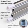 PQPQLI Heavy-Duty Ceiling Curtain Track, Double Curtain Rails Track, Room Divider Curtain Rods, Aluminum, for Privacy Curtains, RV Curtains, Shower Curtains(Gold,3.6m/12FT/3 * 120cm) view 3