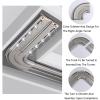 PQPQLI Heavy-Duty Ceiling Curtain Track, Double Curtain Rails Track, Room Divider Curtain Rods, Aluminum, for Privacy Curtains, RV Curtains, Shower Curtains(Gold,3.6m/12FT/3 * 120cm) view 4