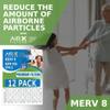 12x24x1 Air Filter MERV 8 Rating, 12 Pack of Furnace Filters Comparable to MPR 700 & FPR 5 - Made in USA by AIRX FILTERS WICKED CLEAN AIR. view 4