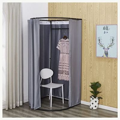 BABYCE Portable Dressing Room Privacy Screen Clothing Store Fitting Room Floor-Standing Temporary Changing Room Privacy Tent for Shopping Mall Clothing Store (Color : Grey, Size : 85x80x200cm)