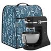 Badminton Indigo Blue Kitchen Aid Mixer Covers for Stand Mixer Badminton Kitchen Mixer Cover Compatible with 6-8 Quarts Mixer Dust-proof Stand Mixer Cover with Accessory Pockets view 2