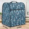 Badminton Indigo Blue Kitchen Aid Mixer Covers for Stand Mixer Badminton Kitchen Mixer Cover Compatible with 6-8 Quarts Mixer Dust-proof Stand Mixer Cover with Accessory Pockets view 3